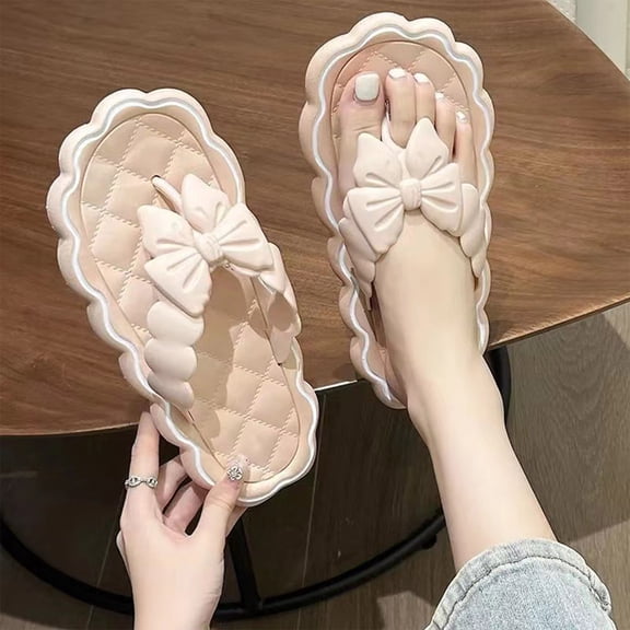 Under $15 Sandals Women, Xunlbb Slippers Women Summer Wear Flip-flops Non-slip Soft Bottom Beach Sandals(Pink,36)