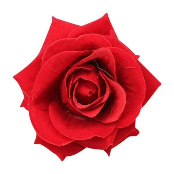Under $2, Silk Touch Roses, Multi-Color, Elegant Rose Flower Hair Clip - Bridal Headpiece for Women, Fabric Brooch, Fabric Roses Flowers, by Elapind