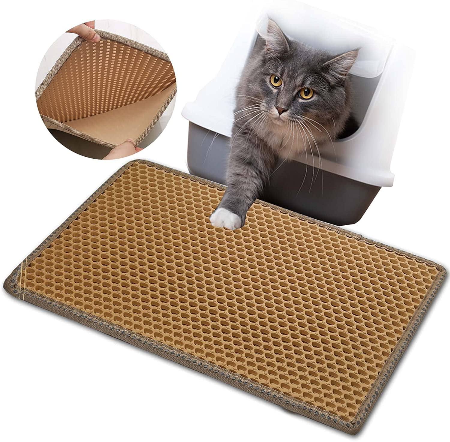 https://i5.walmartimages.com/seo/Under-20-Cat-Litter-Mat-Kitty-Trapping-Double-Layer-Mats-MiLi-Shape-Scratching-design-Urine-Waterproof-Easy-Clean-Scatter-Control-nbsp-21-x-14-nbsp-Y_ef3278b3-bf0e-479e-9873-515f2a1a8f74.f8b02e4914fb1f4415ae4084e07be594.jpeg