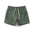 thumbnail image 1 of Under $20 Shorts Men, Xunlbb Mens Casual Fashion Solid Drawstring Elastic Waist Short Multiple Pockets Short Pants, 1 of 5