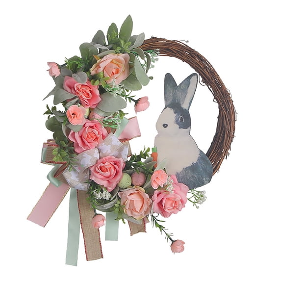 Under 25 Dollars! YZEGDCH Spring Wreaths for Front Door, Artificial Summer Wreath, Wall Home Indoor Outdoor Decor