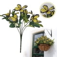 thumbnail image 1 of Under $3 Artificial Butterfly Flower Bouquet Butterfly Flower Bouquet For Living Room Vase Filler,Plastic Yellow (1Pc), 1 of 9