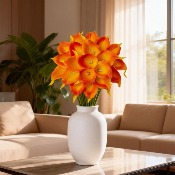 Under $3 Artificial Calla Lily Calla Lily Spray For Living Room Vase Filler,Plastic (A) (1Pc)