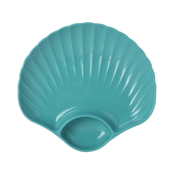 Under $5 1*Snack Tray,Creative Snack Tray Green,Multi-Purpose Creative Snack Tray Plastic Shell Shape Plate Multifunction Fruit Plate