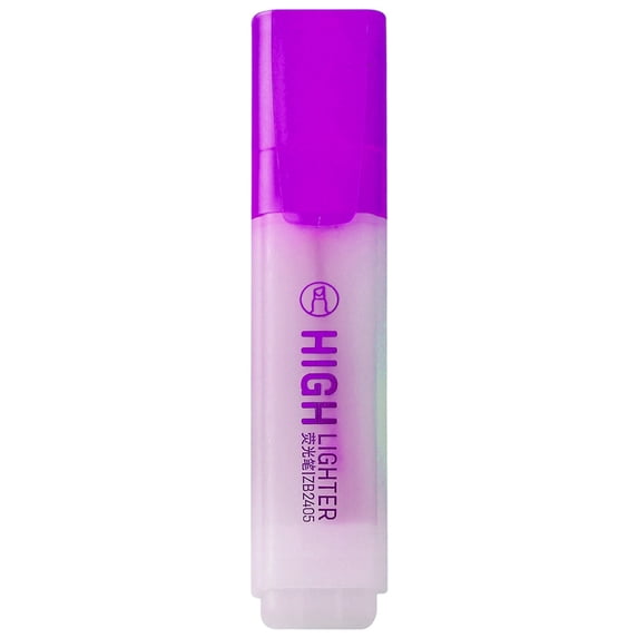 Under $5 Ageoie Highlighter Pen, Chisel Tip Markers Cute Highlighters, Water Based, Quick Dry for Work, Office, Underlining, 1 Pack, Purple