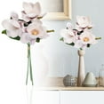thumbnail image 1 of Under $5 Artificial Magnolia Stems 3-Stem Eva Magnolia For Living Room Vase Filler,Plastic Purple (3Pc), 1 of 4
