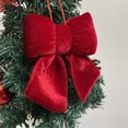 thumbnail image 1 of Under $5 Bows Christmas Tree Decorations, Christmas Bow Christmas Tree Decoration Hanging Red Velvet Bow Christmas Tree Decoration, 1 of 6