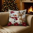 thumbnail image 1 of Under $5 Christmas Throw Pillow Covers 18x18" Christmas Decorative Pillow Cases with Soft Fabric Hidden Zipper Christmas Tree Decorative Pillow, 1 of 8