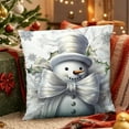 thumbnail image 1 of Under $5 Christmas Throw Pillow Covers 18x18" Party Supplies Christmas Pillowcase Bedroom Sofa Cushion Pillow Cover, 1 of 7