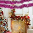 thumbnail image 1 of Under $5 Christmas Tinsel Garland 6.56ft Shining Christmas Wreath Ornament Wall Hanging Decorations Wedding Birthday Party Props, 1 of 5