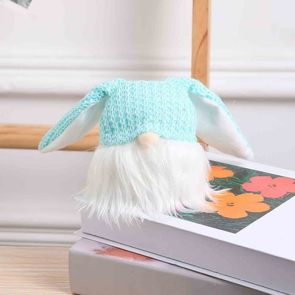 Under 5 Clearance Gnobogi Easter Party Dressing Supplies Rabbit Ear Faceless Doll With Light Decoration Glowing Doll Festival Decoration on Sale