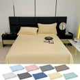 thumbnail image 1 of Under $5 Clearance! InsCrazy Bed Sheet, 100% Cotton Household Solid Color, Soft and breathable Bed Sheet Piece 66 x 96", 1 of 9