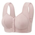 thumbnail image 1 of Rciityk Daisys Bras for Older Women Plus Size Front Closure Bras No Underwire Front Button Bra Comfy Soft Push Up Bras Mother's Day, 1 of 2