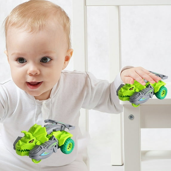 Rciityk Dinosaur Car Toys for Boys Girls, Crash Deforming Dinosaurs Cars Toy, Dinosaur Toys for Kids 3-5, Education Toy