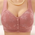 thumbnail image 1 of Rciityk Plus Size Bras for Women Everyday Bra Front Button Closure for Older Women Comfortable No Underwire Full Coverages Bras Mother's Day, 1 of 3