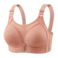 thumbnail image 1 of Rciityk Plus Size Everyday Bras for Women No Underwire Full Coverages Soft Sleep Wirefree Bras Comfortable Push Up Gathered Bra, 1 of 7