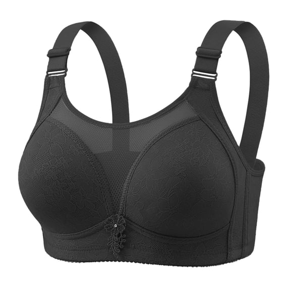 Rciityk Plus Size Everyday Bras for Women No Underwire Full Coverages Soft Sleep Wirefree Bras Comfortable Push Up Gathered Bra