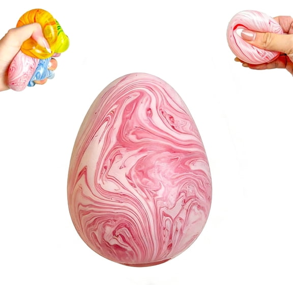 Under 5 Stress Easter Eggs Squishies Toys Easter Egg Sensory Fidget Toyss Stress Relief Sensory Toyss for Adult Pink