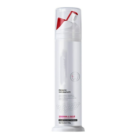 Under $5, Double Whitening Probiotic Toothpaste Seaweed Active Peptide Removes Tobacco Stains Balances And Freshens Breath 120g