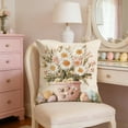 thumbnail image 1 of Under $5 Easter Throw Pillow Covers 18x18" Easter Decorative Pillow Cases Sofa Cushion Covers with Soft Fabric Easter Bunny Rabbits Decorative Pillow, 1 of 7