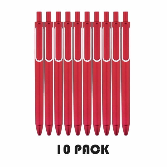 Under $5 FEOLGEHLY 10Pcs Retractable Gel Pen, Smooth Writing Ballpoint Pens, Practical Journaling Stationery Pen for Office & Daily Writing