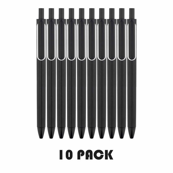 Under $5 FEOLGEHLY 10Pcs Retractable Gel Pen, Smooth Writing Ballpoint Pens, Practical Journaling Stationery Pen for Office & Daily Writing