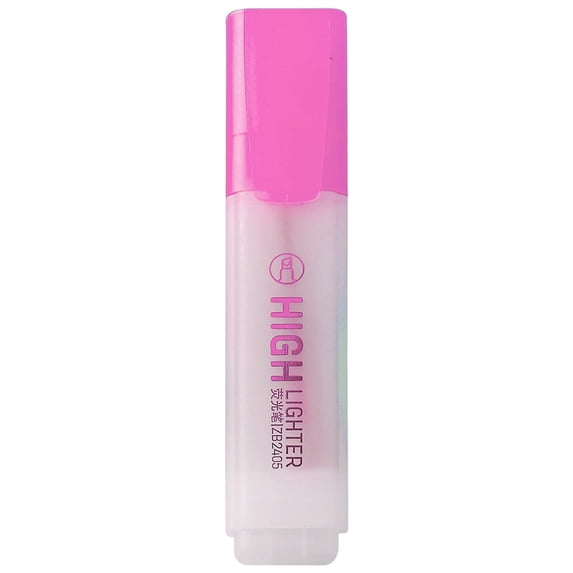 Under $5 Highlighter Pen, Chisel Tip Markers Cute Highlighters, Water Based, Quick Dry for Work, Office, Underlining, 1 Pack, Pink
