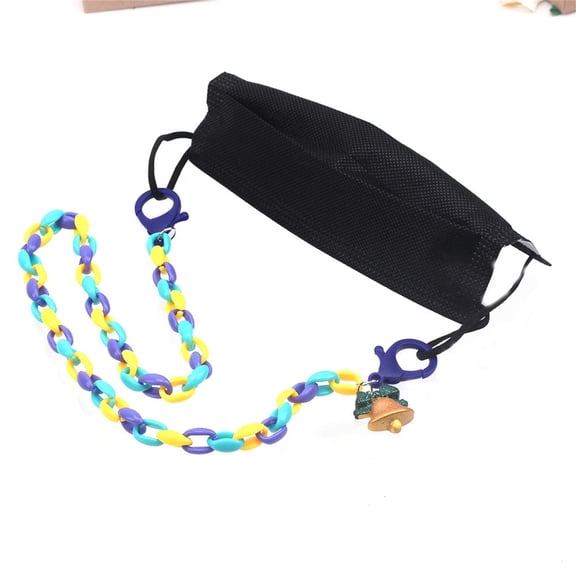 Under $5 Indoor Christmas Decoration Hwkond Christmas Face Mask Lanyard with Clips Eyeglass Neck Chain Strap Mask Holders,MulticolorD