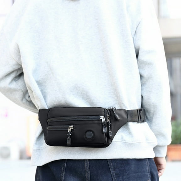 Under $5 InsCrazy Fanny Pack for Men, Multifunctional Waist Bag for Cycling Sports Travel
