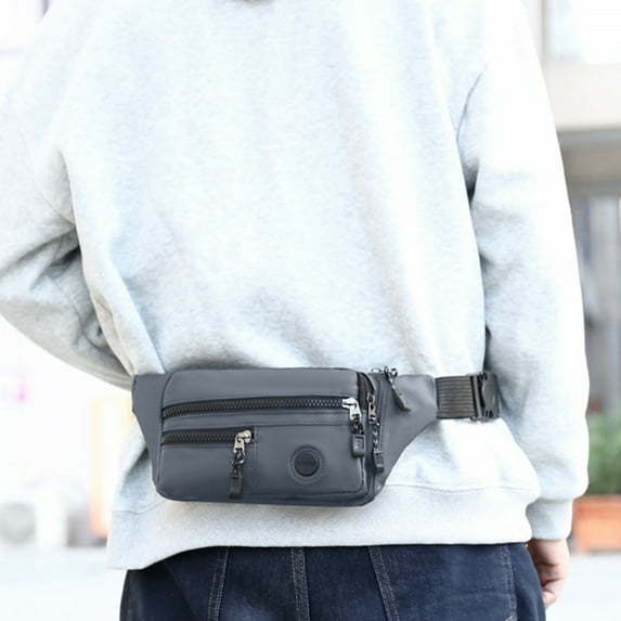 Under $5 InsCrazy Fanny Pack for Men, Multifunctional Waist Bag for Cycling Sports Travel