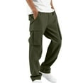 thumbnail image 1 of Rciityk Men's Pants - Cargo Pants for Men - Plus Size Fashion Solid Color Outdoor Joggers Pants Lightweight Tacticals Hiking Pants with Multiple Pockets, 1 of 8