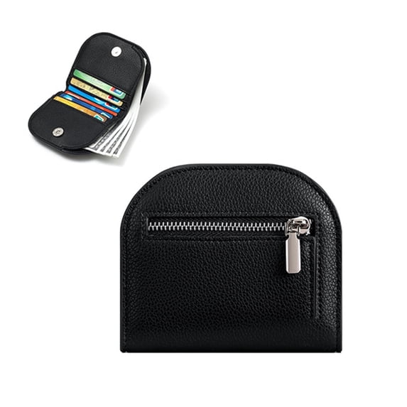 Under 5 Vggrvlo Wallet for Men Slim Black+Friday RFID Blocking Leather Money Clip Mens Wallet Mother's Day Gifts Black
