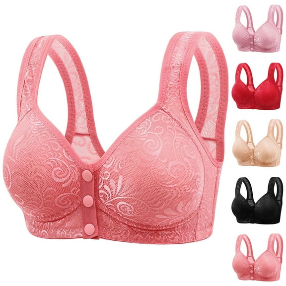Under $5 ZHUGeLI Breathable Bra for Women, Seamless Everyday Bras Wireless Push-Up Support Bras