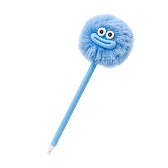 Under $6 FEOLGEHLY Cute Smooth Writing Ballpoint Pen, Plush Monster Decorative Gel Pen, Creative Journaling Pen for Office & Daily Use