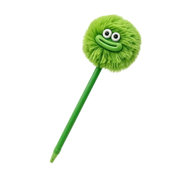 Under $6 FEOLGEHLY Cute Smooth Writing Ballpoint Pen, Plush Monster Decorative Gel Pen, Creative Journaling Pen for Office & Daily Use