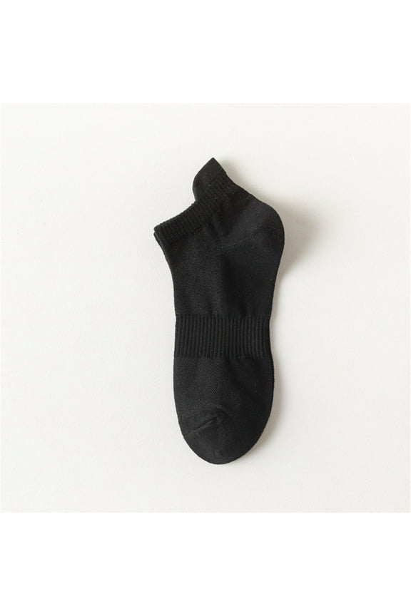 Under $ 6 Socks Black Ankle Socks Thin Cotton Socks Women's Thin Athletic Running Low Cut No Show Socks With Heel Tab