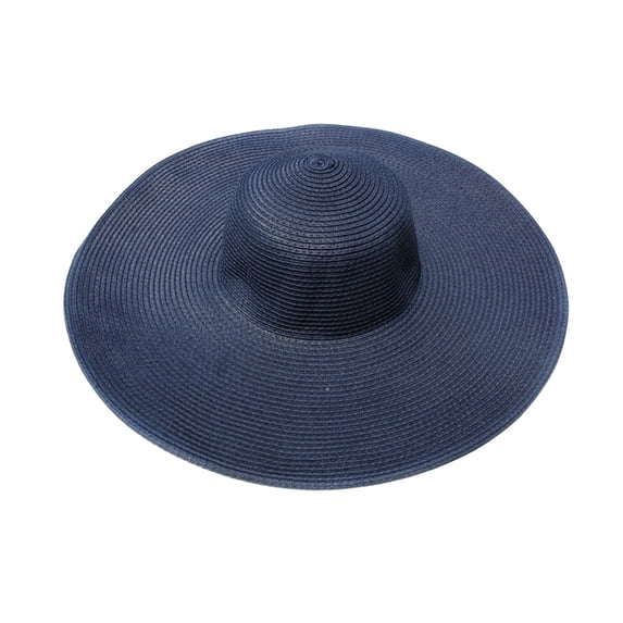 Under$8 Hats For Women Women Solid Color Straw Sun Hat Packable Rollable Wide Soft Brim Beach Hat Elegant Summer Hat for Outdoor Vacation Gsakboxl