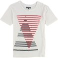 thumbnail image 1 of Under A Blood Red Sky Womens Triangle Graphic T-Shirt, White, Small, 1 of 2