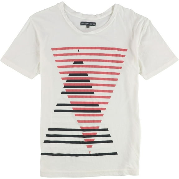 Under A Blood Red Sky Womens Triangle Graphic T-Shirt, White, Small