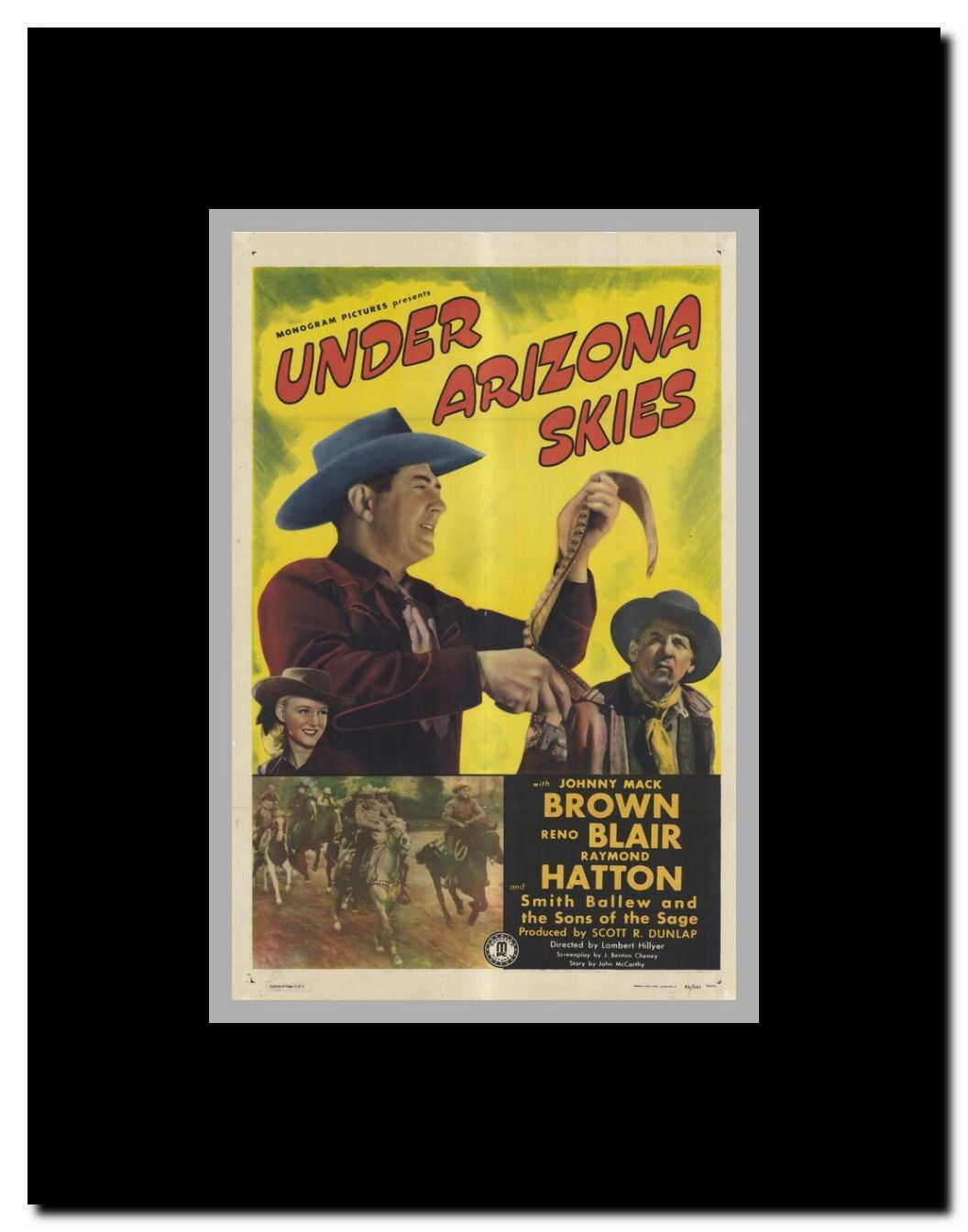 Under Arizona Skies Framed Movie Poster