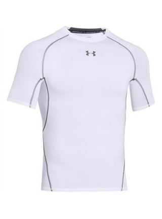 Under Armour T-shirt UA HG Compression White-Black XL - 1361518-100-XL