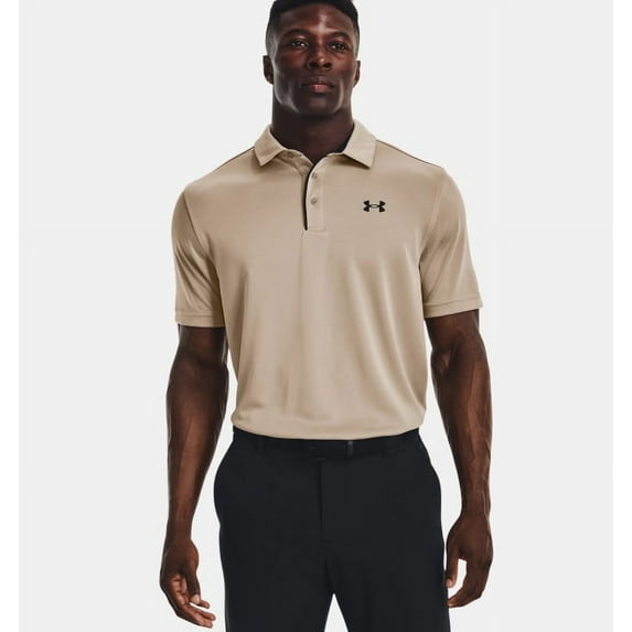 Under Armour 1290140236XL Tech Mens Size XL Tan Polo