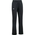 thumbnail image 1 of Under Armour 1300267-001: Women's Hustle Black/White Fleece Pants (Small), 1 of 6