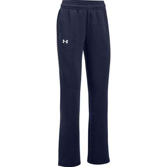 Under Armour 1300267-410: Women's Hustle Midnight Navy/White Fleece Pants