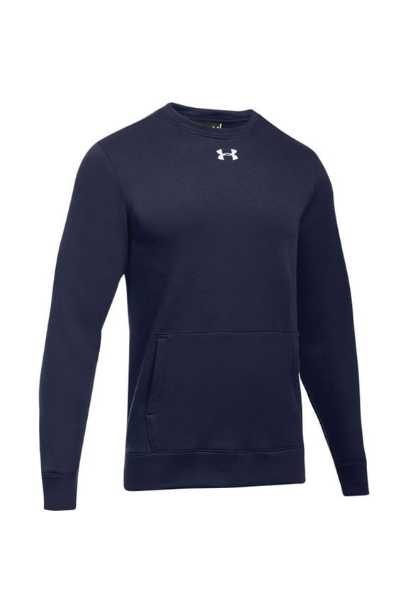 1302159 Men's Hustle Fleece Crewneck Sweatshirt - Midnight Navy White