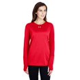 thumbnail image 1 of Under Armour 1305681 Ladies' Long-Sleeve Locker 2.0 T-Shirt - Red Metallic Silver, 1 of 6
