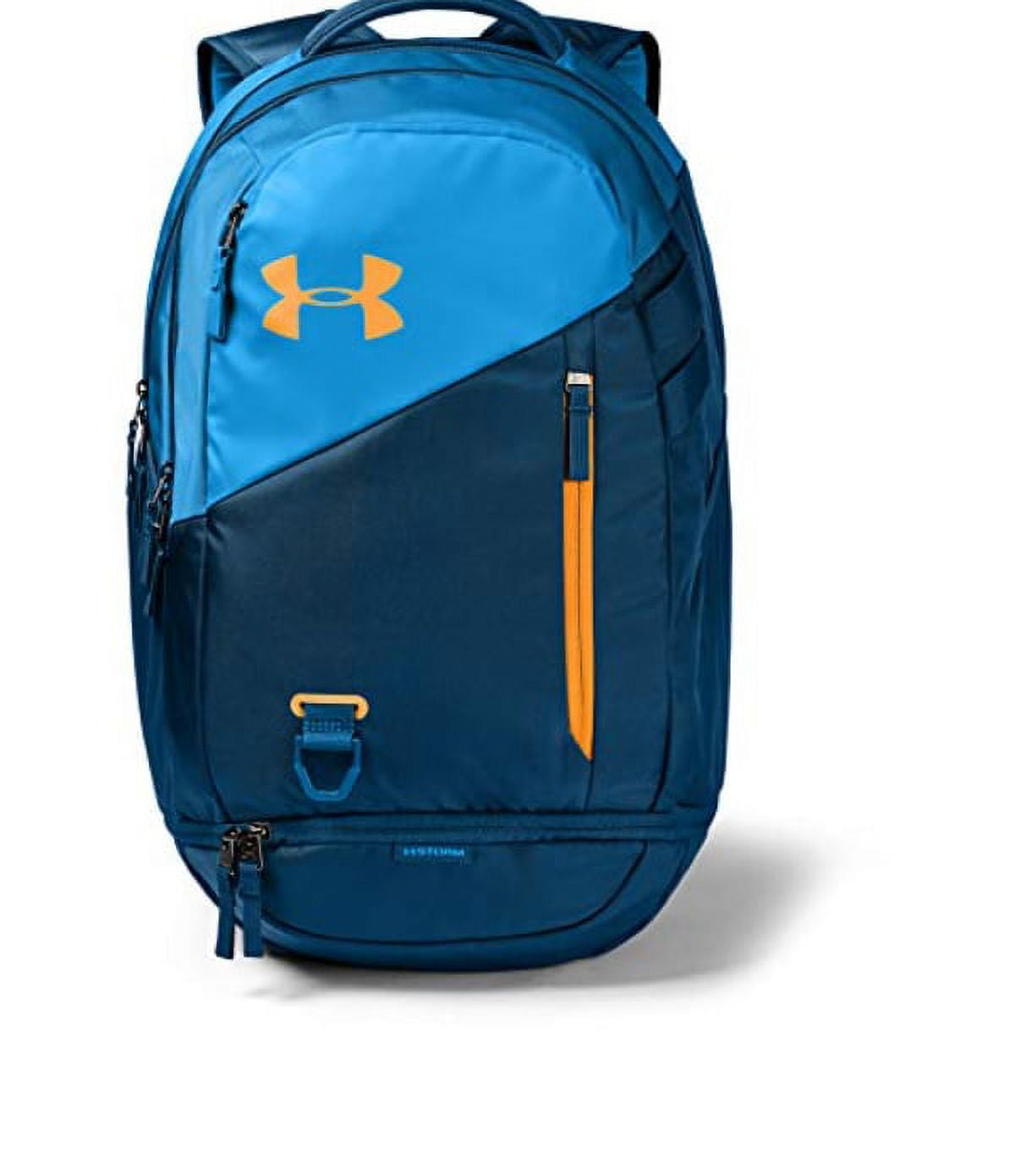 Under Armour 1342651 Adult Hustle 4.0 Backpack Blue/Golden Yellow