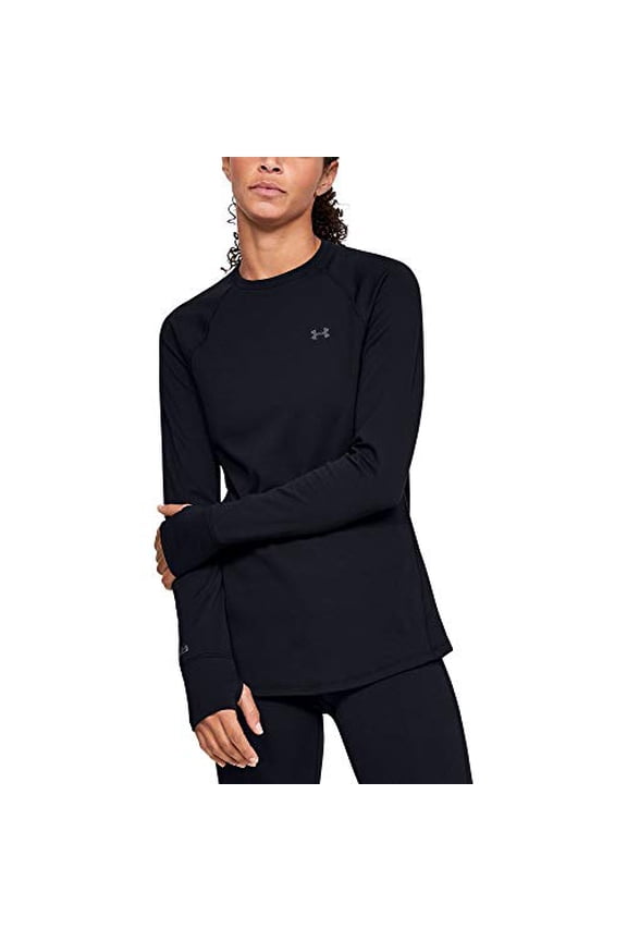 1343321001XS Base 2.0 Womens XS Black Baselayer Crew L/S Shirt