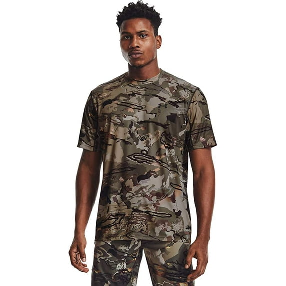 Under Armour 13613109942X Brush Line Mens Size XXL Camo Short Sleeve Shirt