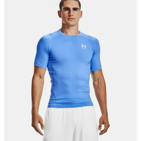 Under Armour 1361518-475-3XL HeatGear Armour Short Sleeve Carolina Blue 3X Shirt